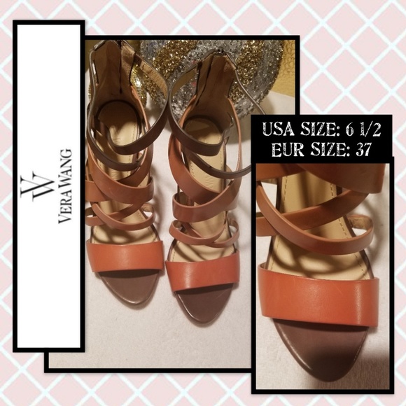 Vera Wang Strappy Heels - Picture 1 of 8